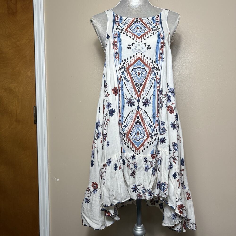 Free People Women’s Boho Festival High Low Oversized Tank Dress Size XS